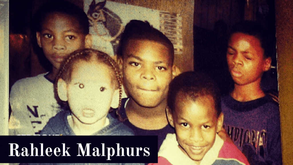 Rahleek Malphurs with his family